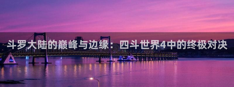 歪歪漫画专区：斗罗大陆的巅峰与边缘：四斗世界4中的终极对决